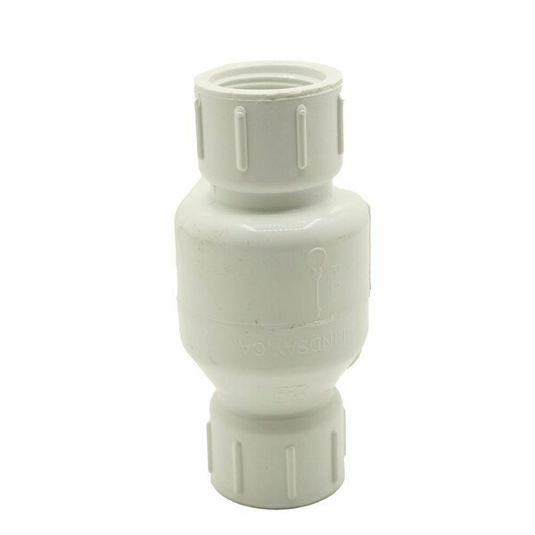 Thrifco Plumbing 1/2 Inch Threaded PVC Swing Check Valve 6415310